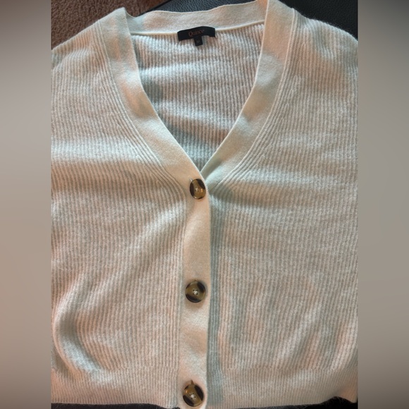 Baby alpaca wool cropped cardigan - Picture 3 of 4